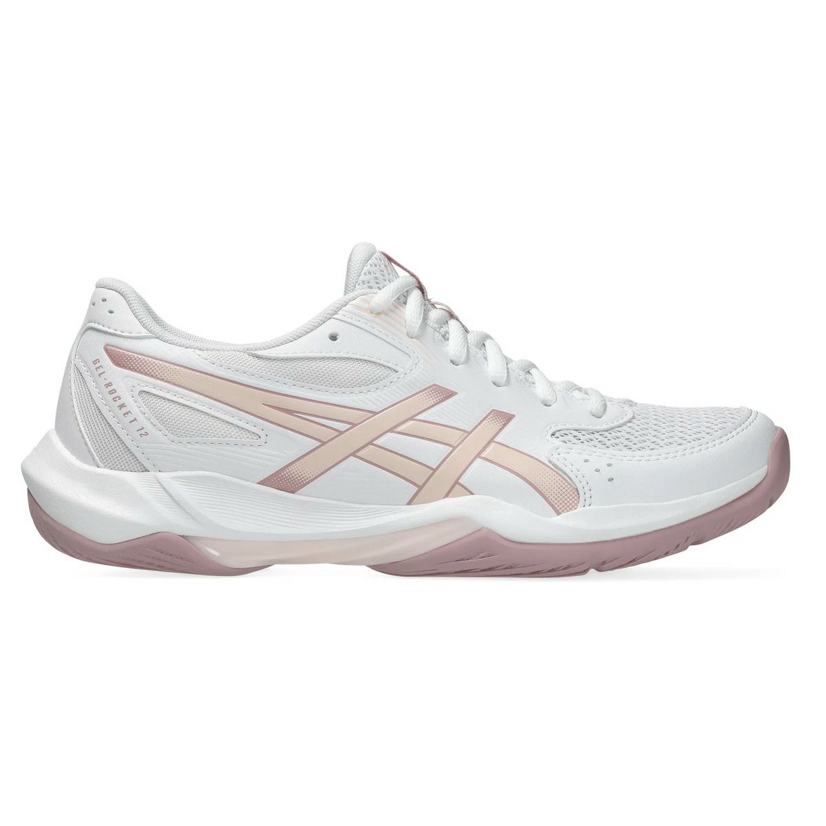  アシックス ゲルロケット 12 レディース ホワイト パールピンク 2026
