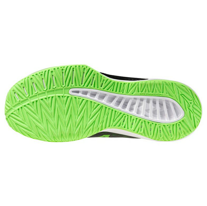 ミズノ ライトニング スター ジュニア ブラック ジャスミングリーン