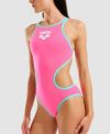アリーナ ONE BIG LOGO ワンピーススイムスーツ ショッキングピンク/ウォーター