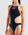アリーナ ONE BIG LOGO ワンピーススイムスーツ ブラック/ホワイト