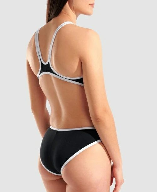 アリーナ ONE BIG LOGO ワンピーススイムスーツ ブラック/ホワイト